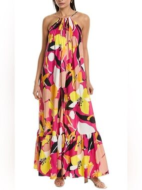 Ted Baker Ikella Linen Blend Maxi Dress in size 2